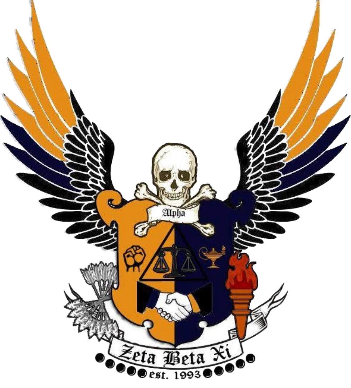 Zeta Beta Xi crest